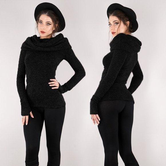NWT Toonzshop "Mantra" 100% cotton sweater black - Picture 1 of 5
